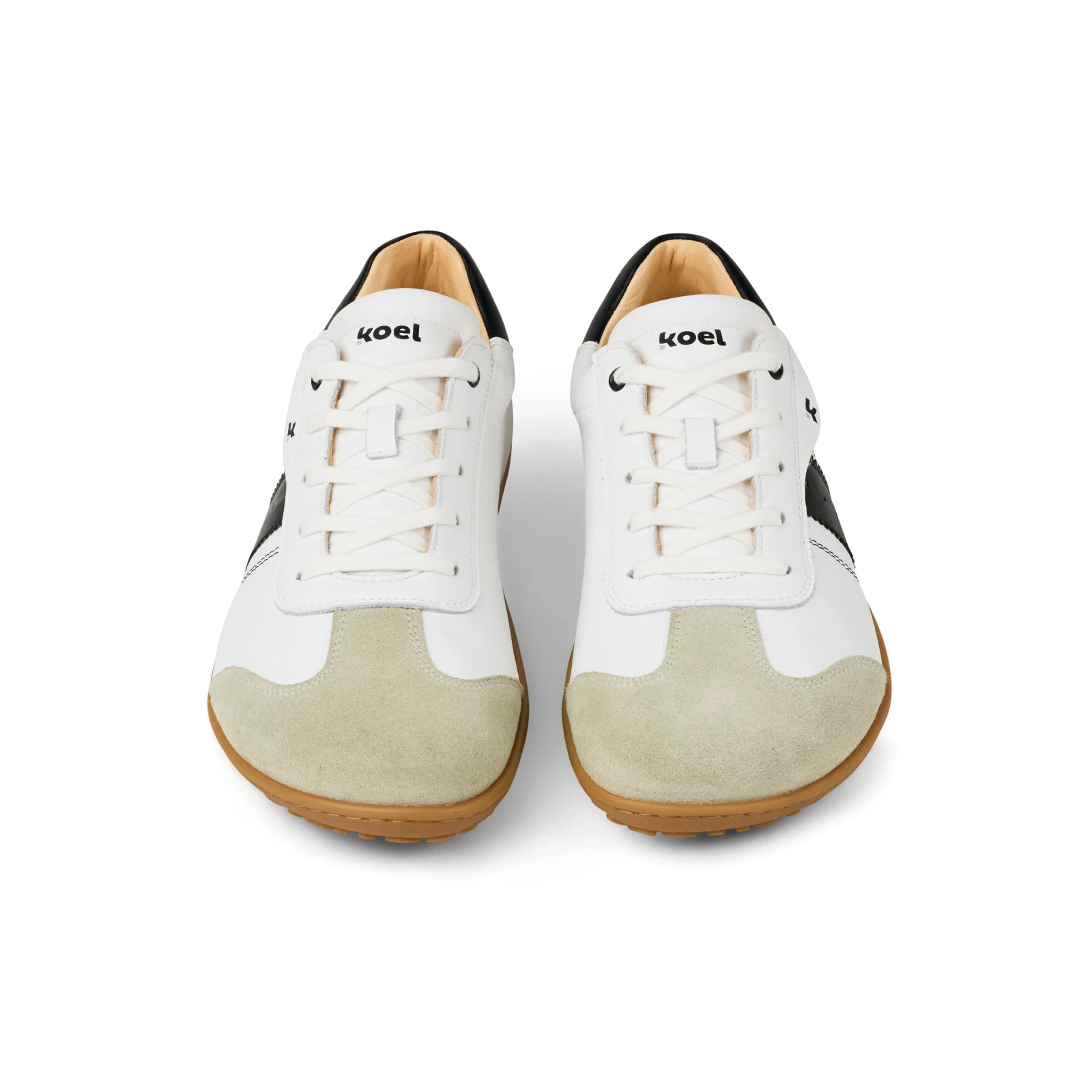 Кроссовки Koel ILO Napa Suede 3.0 — молочный и чёрный, фото 3