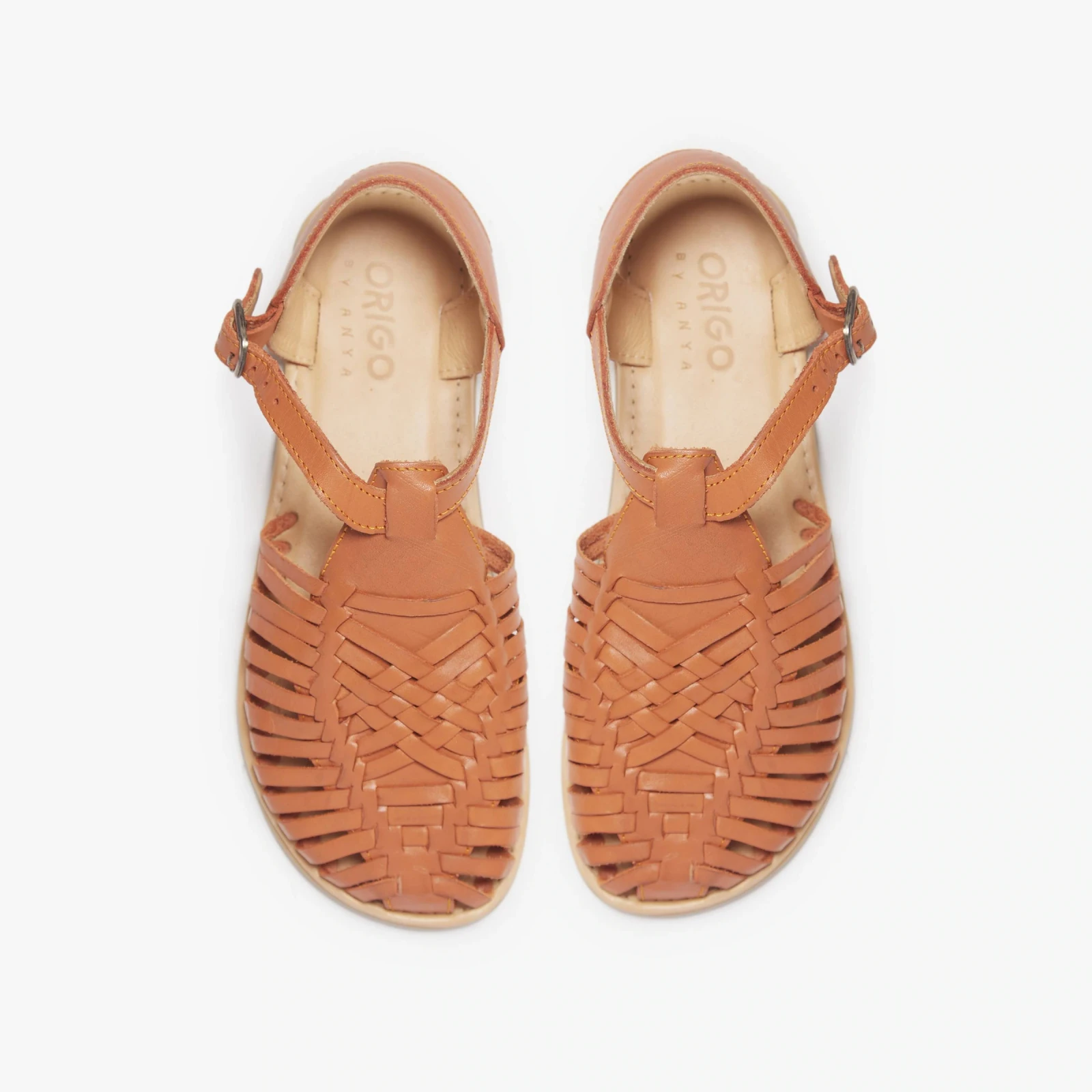 Босоногие сандалии Origo Huarache Sandal by Anya — ириска, фото 4