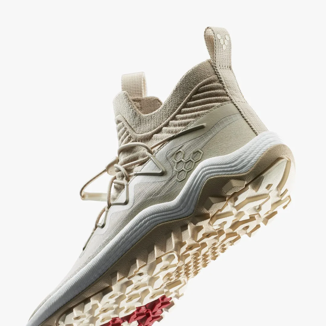 Ботинки Vivobarefoot Primus Trail Flow Mid II — женская модель, бежевый, фото 7