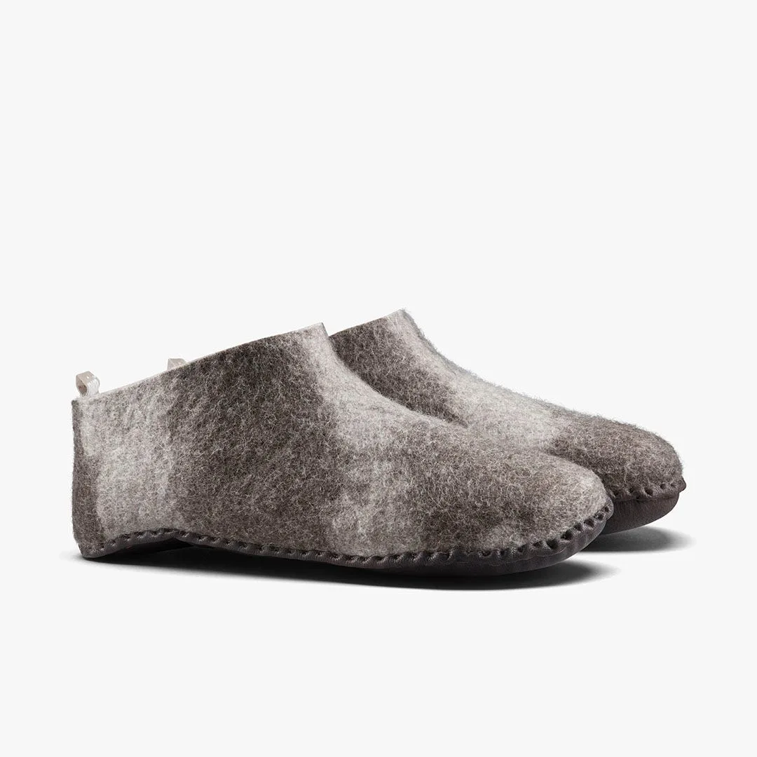 Тапочки Vivobarefoot Mim Felt Slipper II — унисекс, серо-бежевый, фото 4