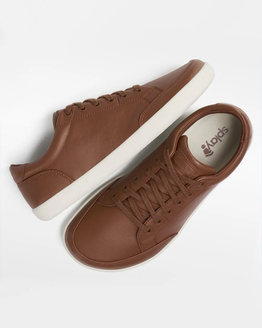 Босоногие кожаные кеды Splay FREESTYLE LEATHER — Oak, фото 2
