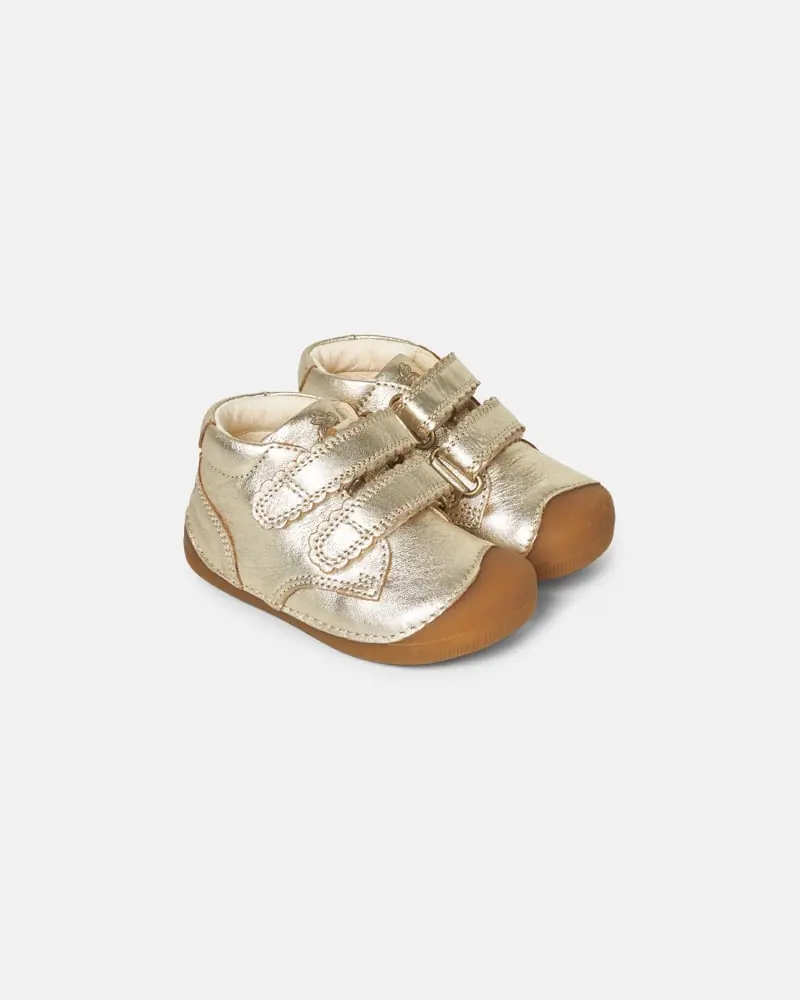 Детская босоногая повседневная обувь Bundgaard Petit Scallop Goldie