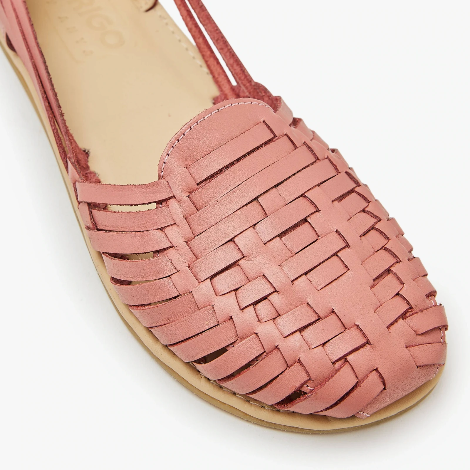 Босоногие сандалии Origo Huarache Slip-On Wide by Anya — коралловый, фото 4