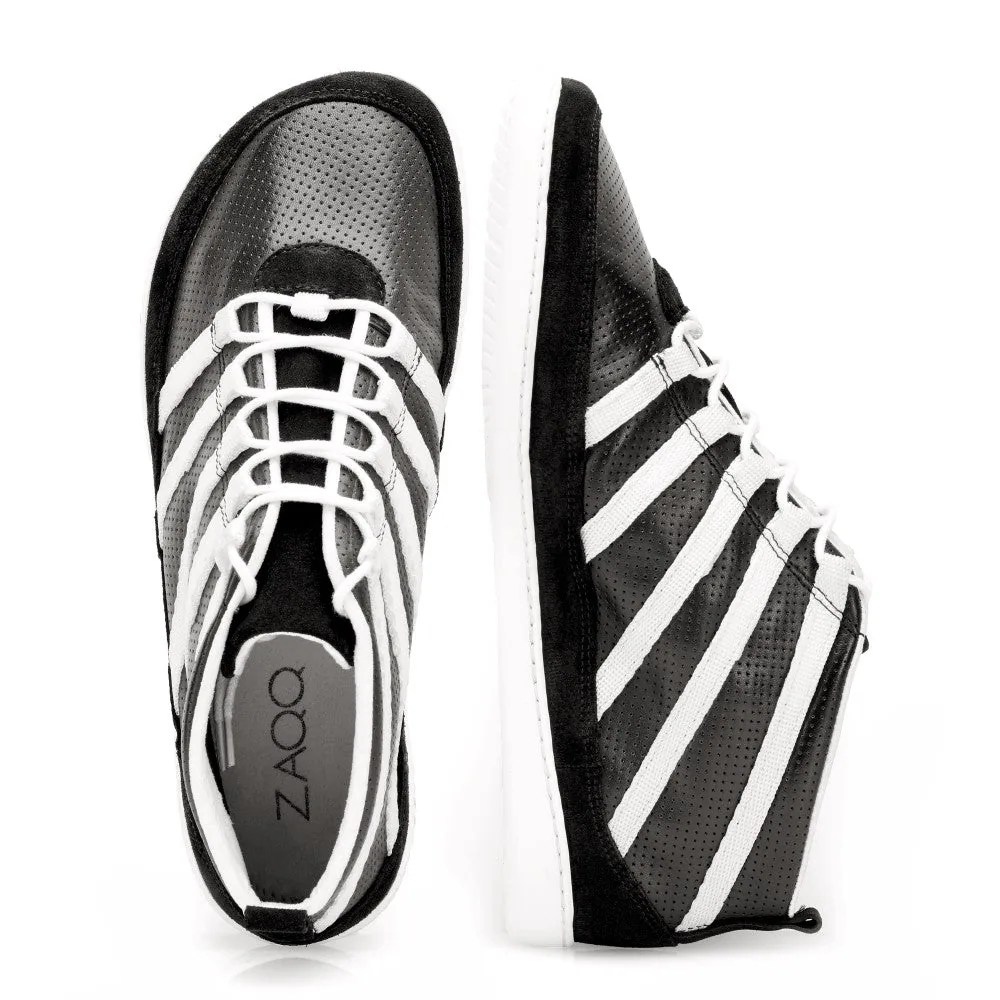 Кроссовки для женщин и мужчин ZAQQ SPARQ Mid Black White (белый цвет), фото 3