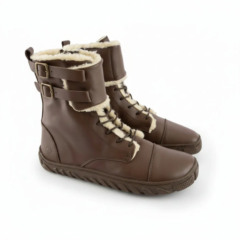 Мужские ботинки ZAQQ QABAL Winter Brown (коричневый цвет)