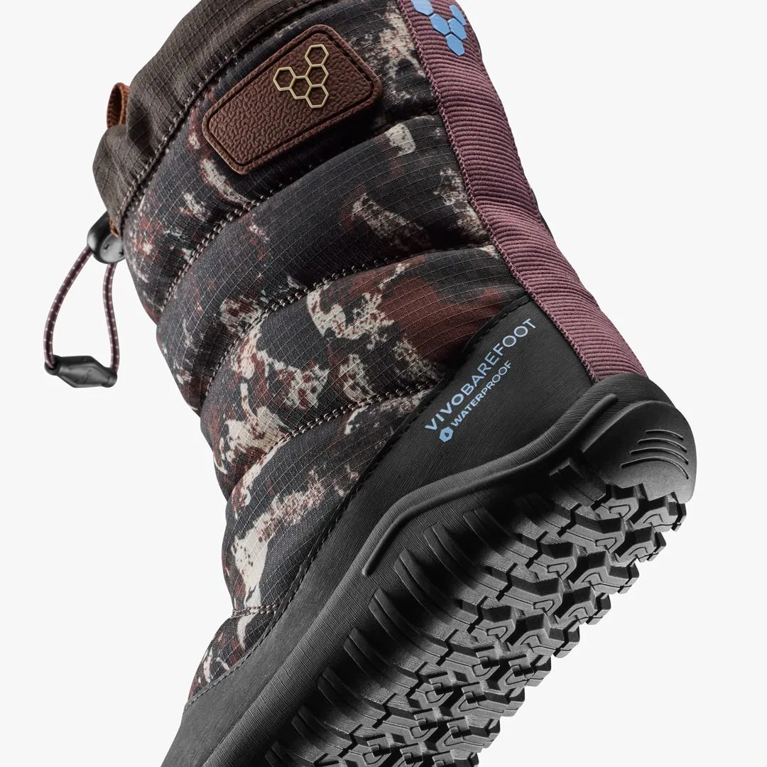 Ботинки Vivobarefoot Tracker Boot AT — для дошкольников, серо-коричневый с узором, фото 7
