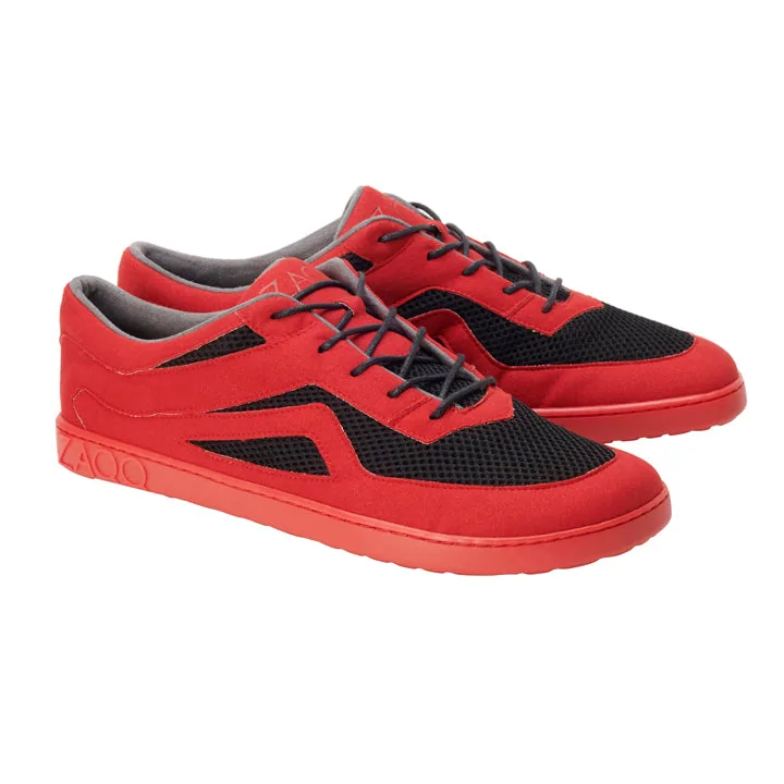 Женские кроссовки ZAQQ QLAYTON Red (красно-чёрные)