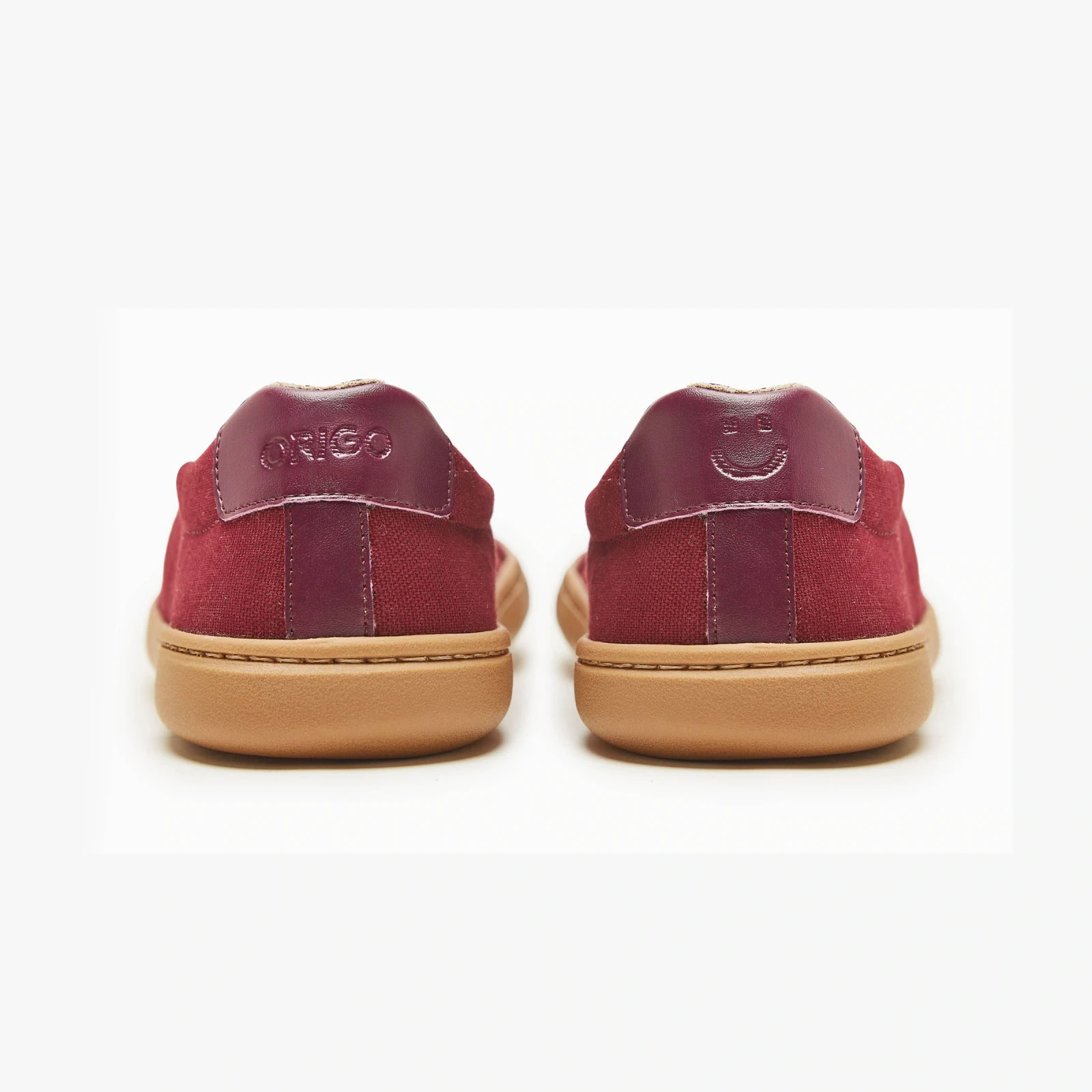 Босоногие кеды Origo Everyday Sneaker Gen 3 — бордовый с янтарной подошвой, фото 5