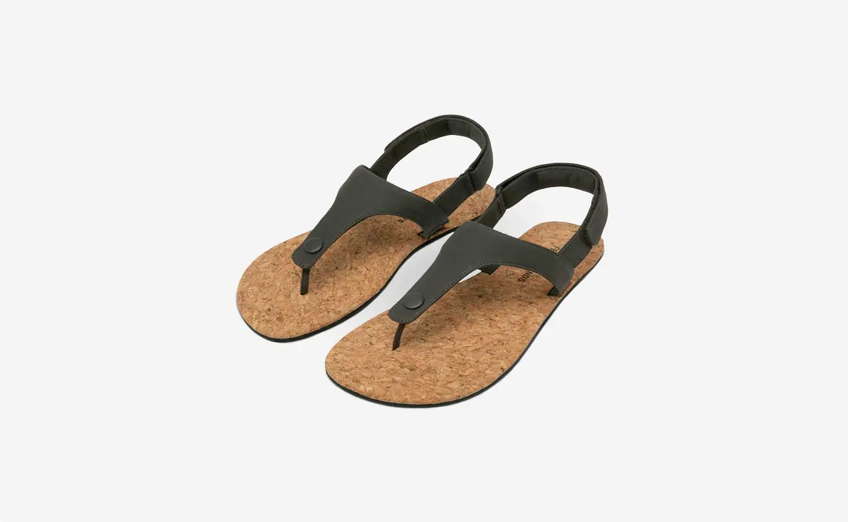 Босоногие сандалии Feelgrounds Seaside Twill — каменный серый, фото 2