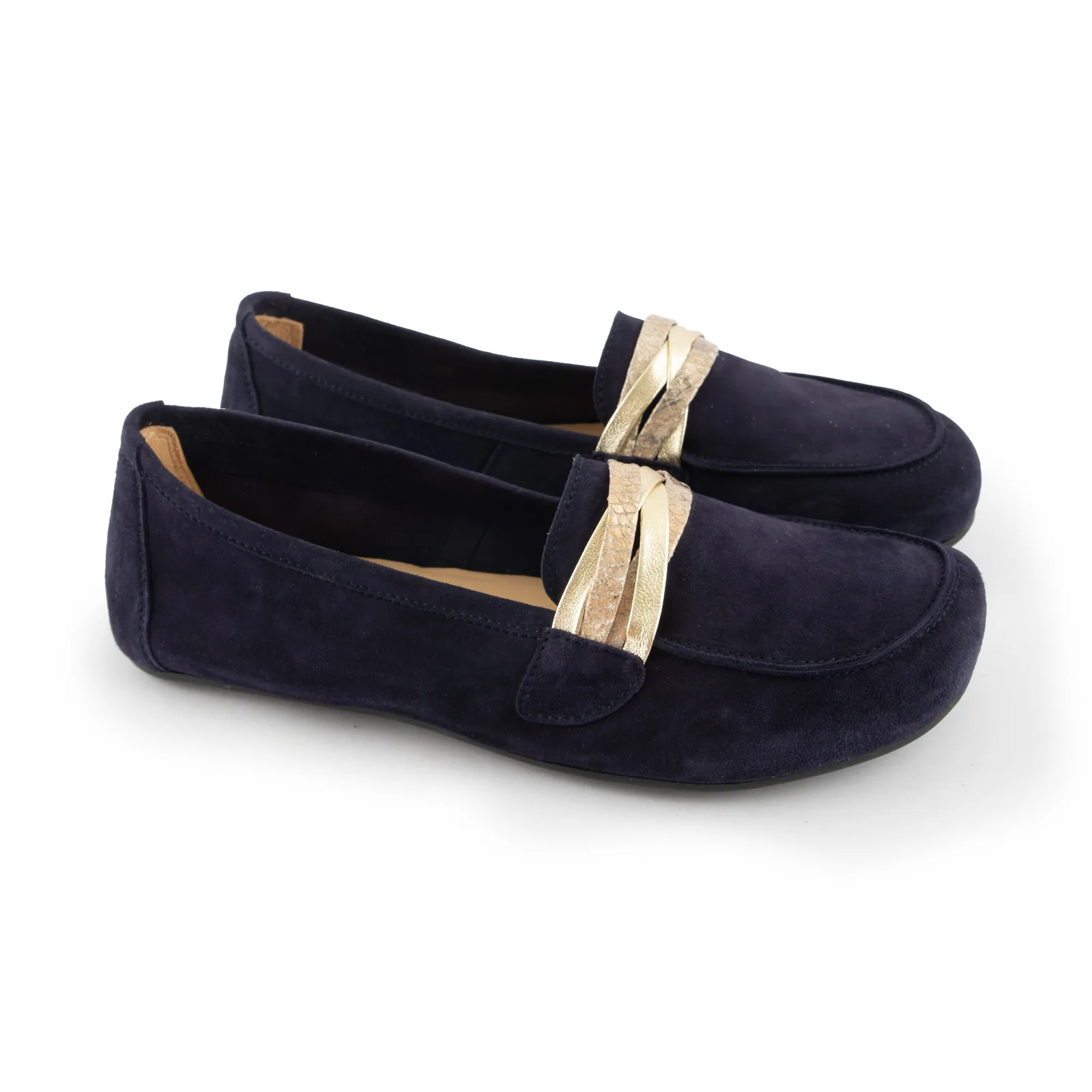 Женские мокасины ZAQQ QERP Dark Blue (тёмно-синий цвет), фото 5