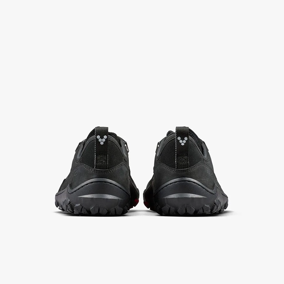 Кроссовки Vivobarefoot Tracker Leather AT Low II — мужская модель, чёрный, фото 5