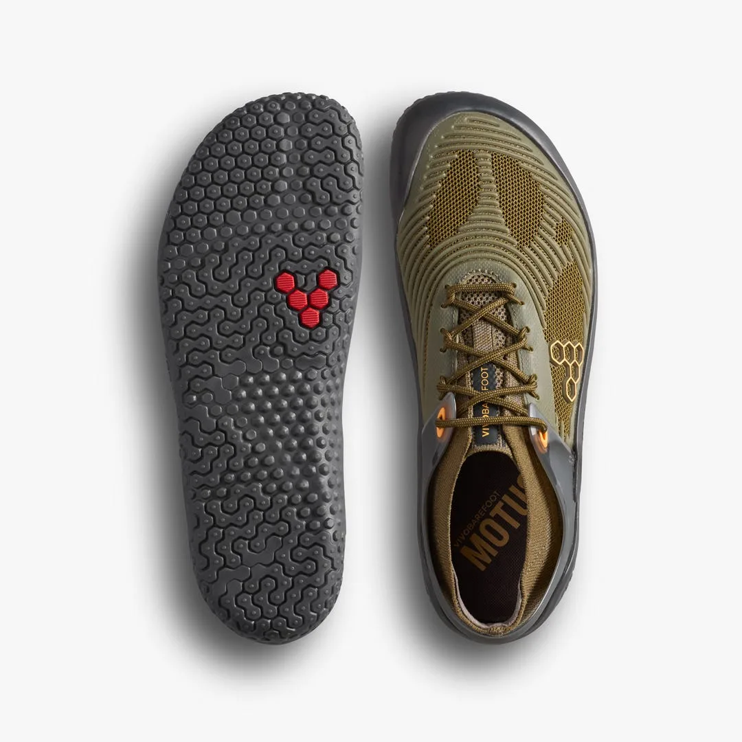 Кроссовки Vivobarefoot Motus Strength II — мужская модель, тёмно-оливковый, фото 2