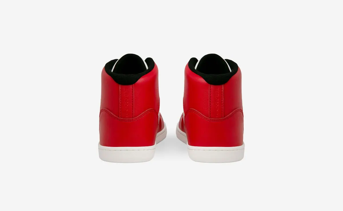 Босоногие кроссовки Feelgrounds Courtside Mid — ретро-красный, фото 4