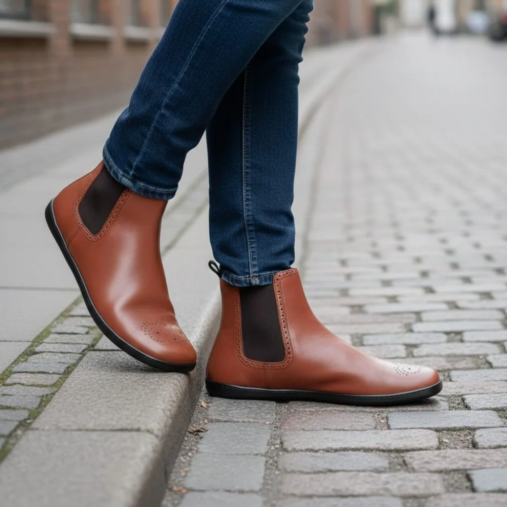 Ботинки для женщин и мужчин ZAQQ EQUITY Brogue Cognac (коньячный цвет), фото 10