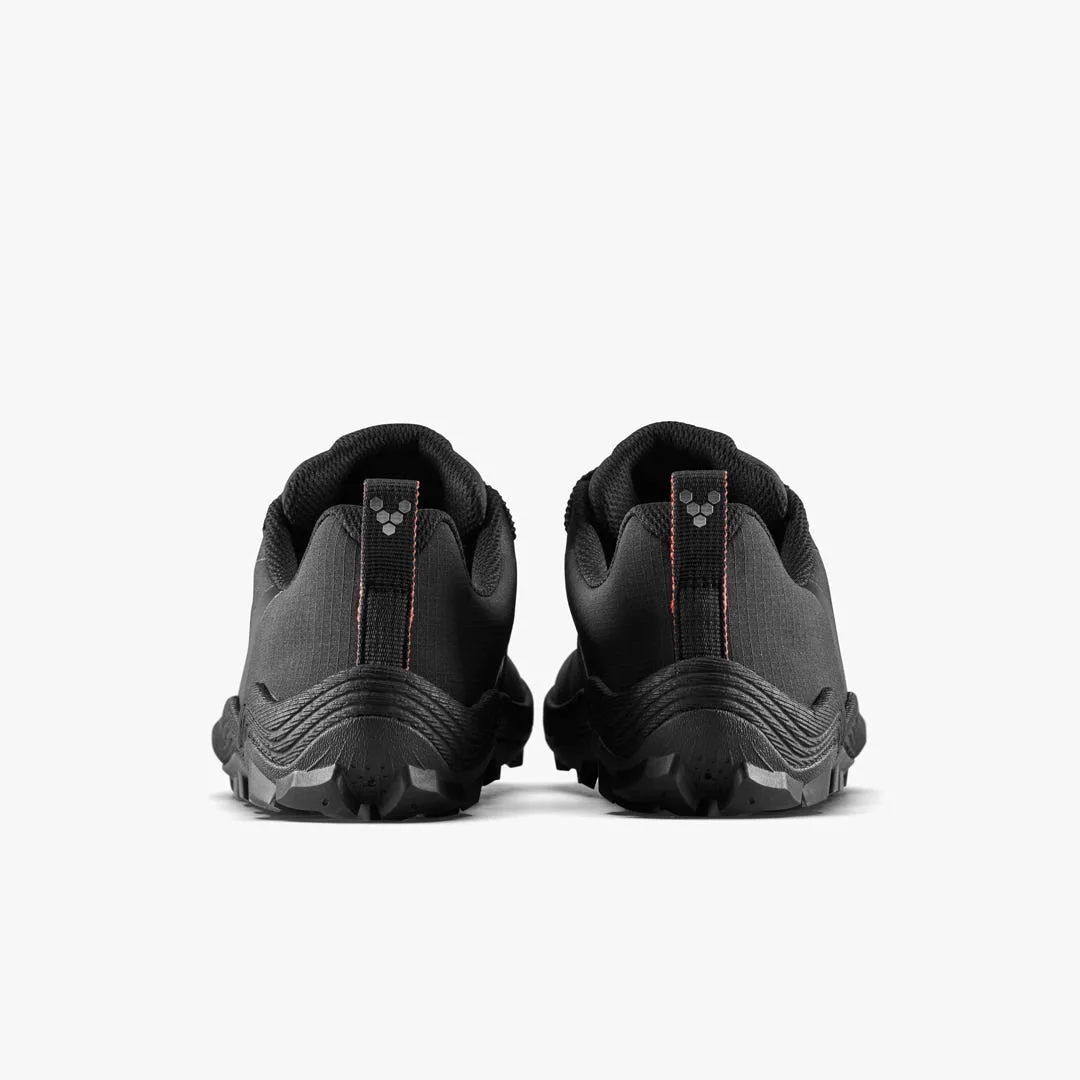 Кроссовки Vivobarefoot Primus Trail Flow Waterproof — мужская модель, чёрный с красным, фото 5