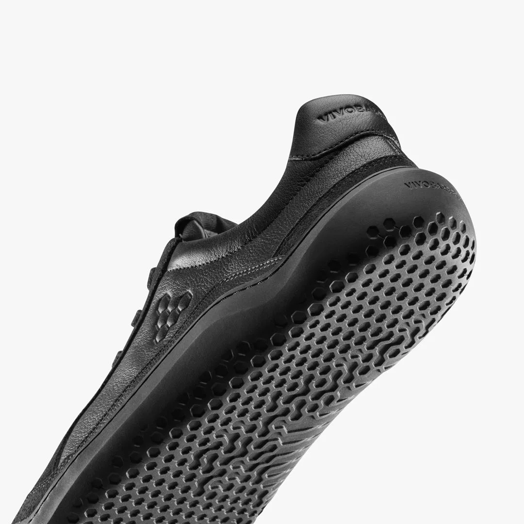 Кроссовки Vivobarefoot Gobi III Sneaker Leather — мужская модель, полностью чёрный, фото 7