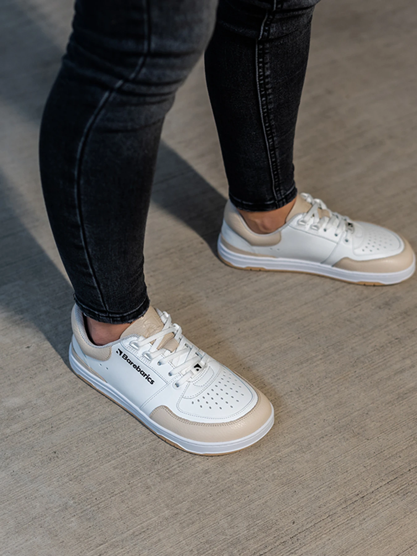 Босоногие кроссовки Barebarics Wave - белый и бежевый, фото 5