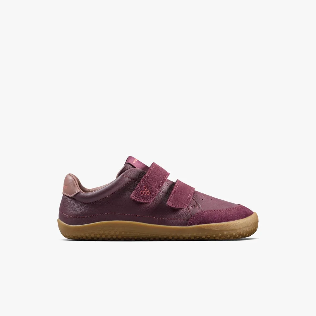 Кроссовки Vivobarefoot Gobi Sneaker — детская модель, бордовый