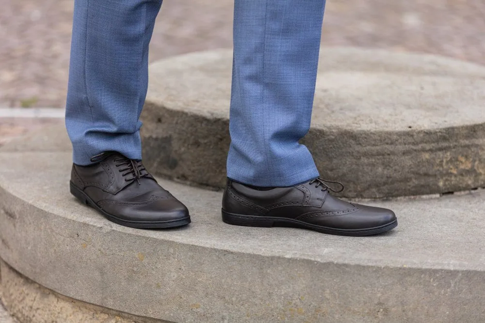 Мужские туфли ZAQQ BRIQ Brogue Dark Brown (тёмно-коричневый цвет), фото 11