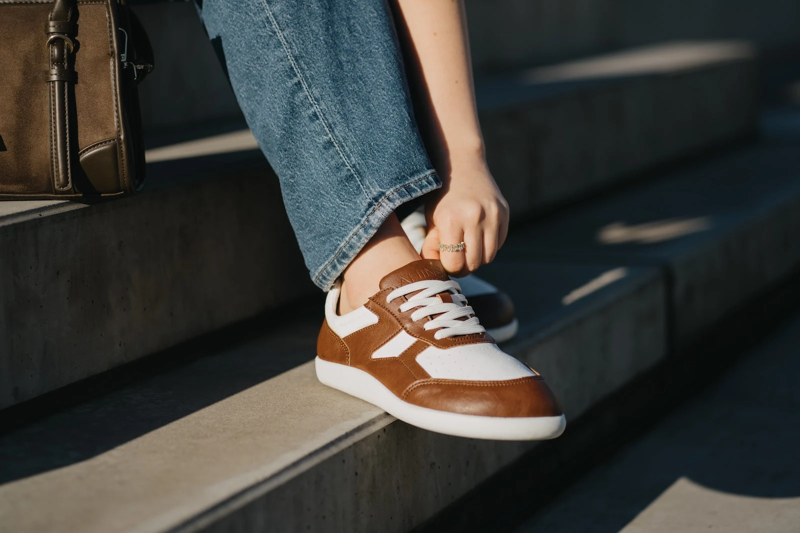 Кроссовки Ahinsa Yuva Barefoot — коричневый и белый, фото 15
