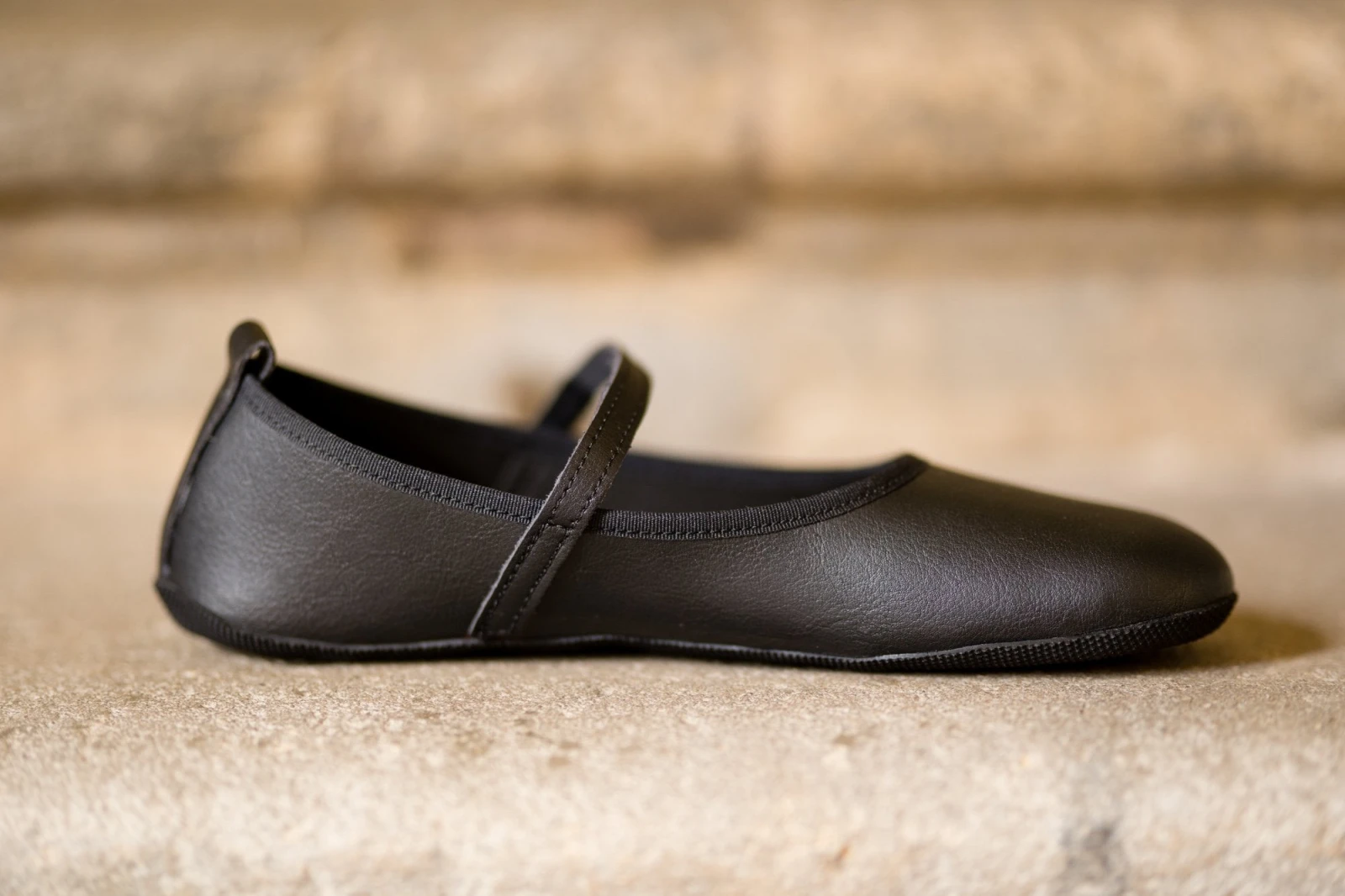 Балетки Ahinsa Ananda Ballet Narrow с ремешком Barefoot — чёрный, фото 11