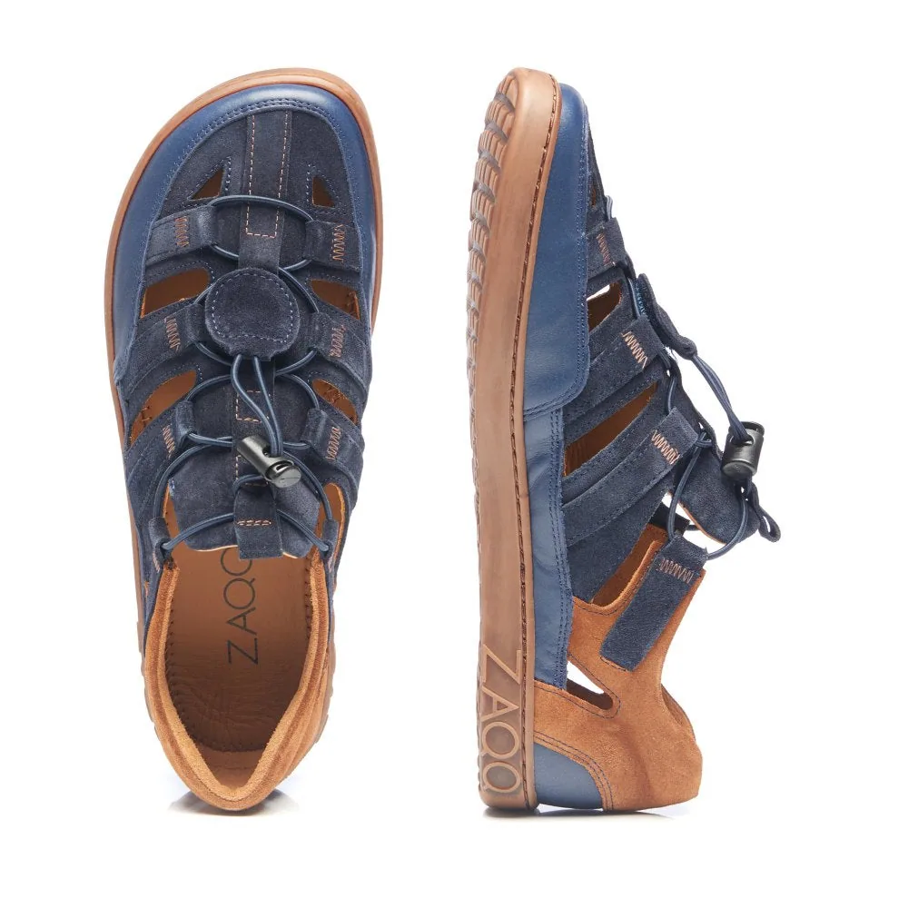 Сандалии для женщин и мужчин ZAQQ QERRY Blue Cognac (коньячный цвет), фото 3