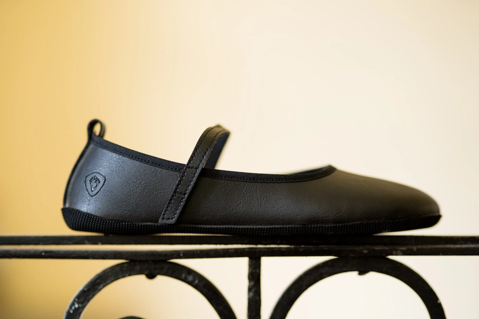 Балетки Ahinsa Ananda Ballet Narrow с ремешком Barefoot — чёрный, фото 7