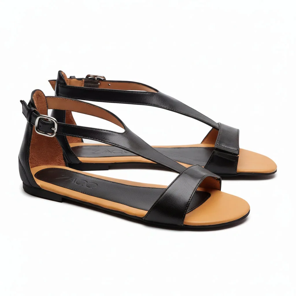 Женские сандалии ZAQQ CLIQ Dark Brown (тёмно-коричневый цвет) — фото 1 из 13