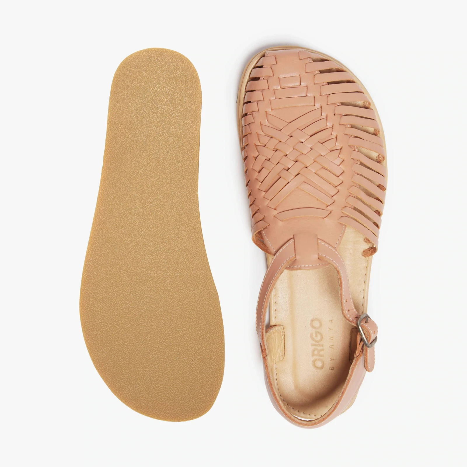 Босоногие сандалии Origo Huarache Sandal Wide by Anya — светло-коричневый, фото 3