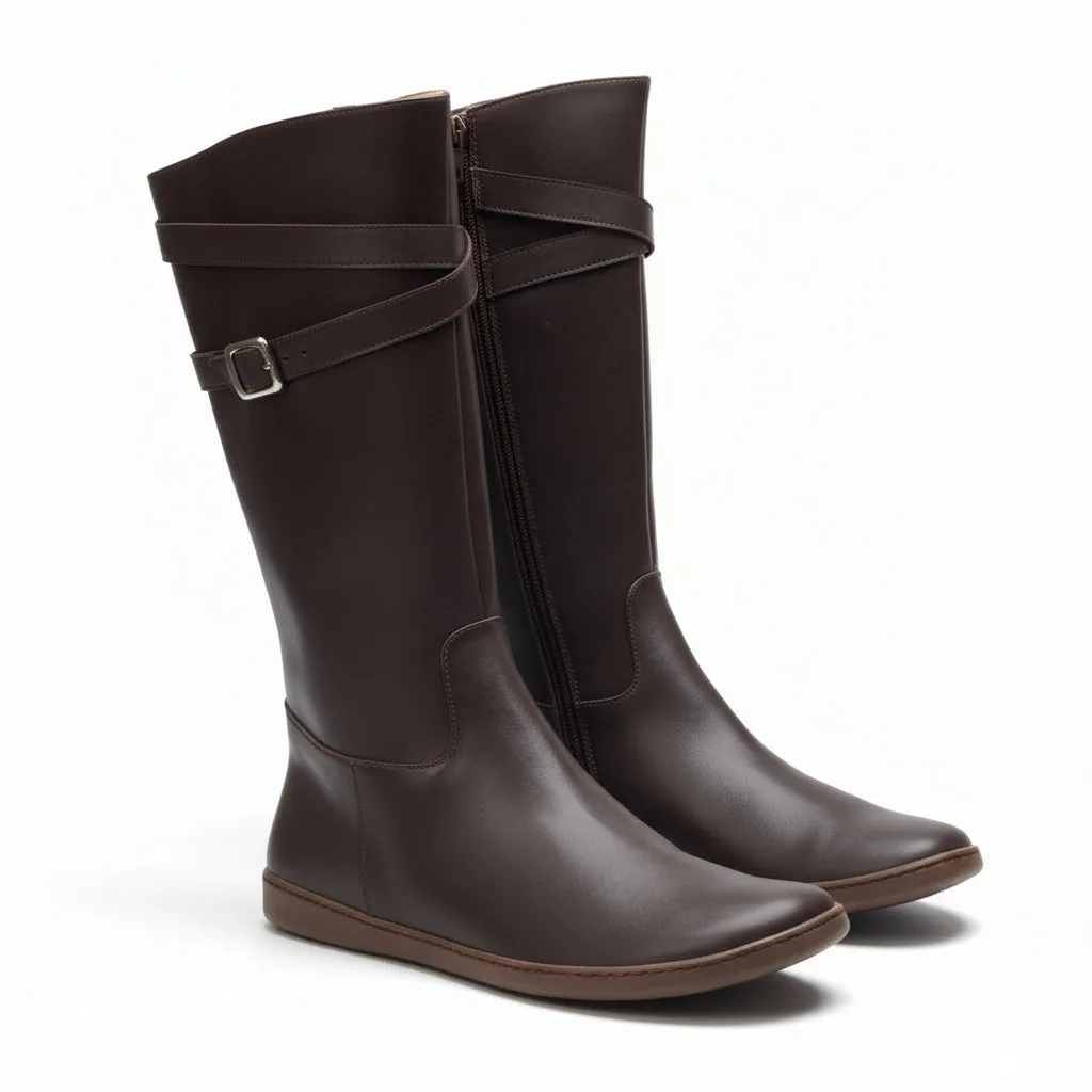 Женские ботинки ZAQQ ATTRAQT Vegan Brown (коричневый цвет) — фото 1 из 10